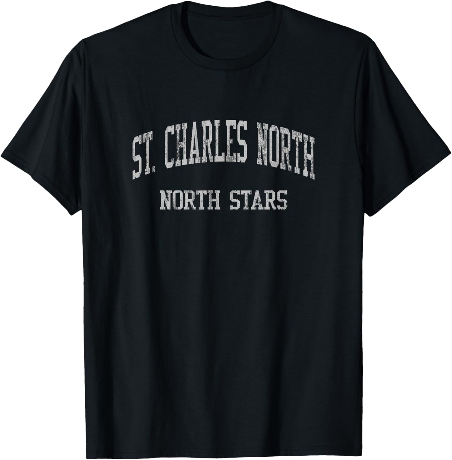 St. Charles North High School HS Saint Charles IL Vintage Sp T-Shirt - T-Shirt | Black
