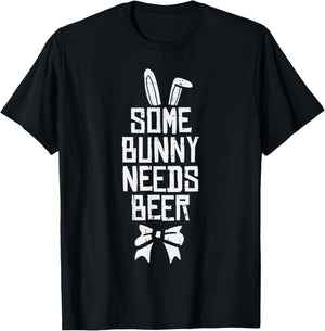 Easter Some Bunny Needs Funny Saying Humor Dad Men Women T-Shirt - T-Shirt | Black