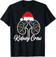 Christmas Lights Kidney Crew Dialysis Nurse Nephrology Squad T-Shirt - T-Shirt | Black