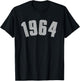 Vintage 1964 Retro 62nd Birthday Gifts T-Shirt - T-Shirt | Black
