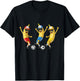 Funny Banana Soccer Team Art | Cool Cartoon Football T-Shirt - T-Shirt | Black