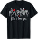 PS I Love You Day Valentine's Day Purple ASL Love Hand Sign T-Shirt - T-Shirt | Black