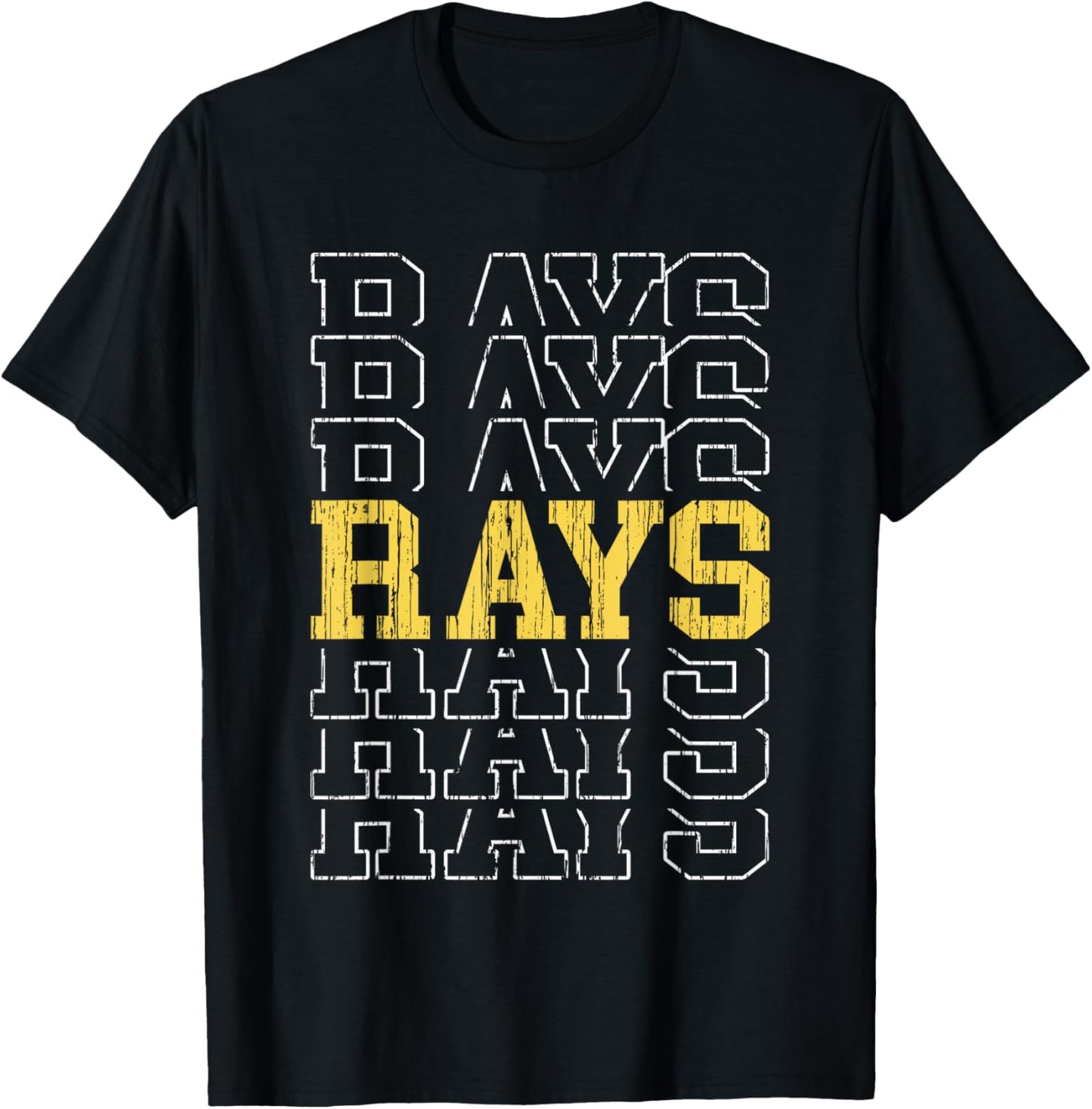 Rays Retro Gift Women Boys Girls Kids T-Shirt - T-Shirt | Black