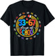 I Survived 67 33 Days of School for Teacher Kids 100th Days T-Shirt - T-Shirt | Black