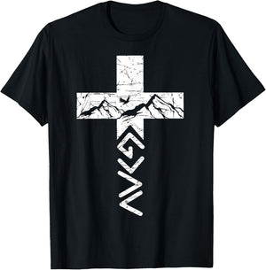 God Greater Than The Highs and Lows Christian Men Women T-Shirt - T-Shirt | Black