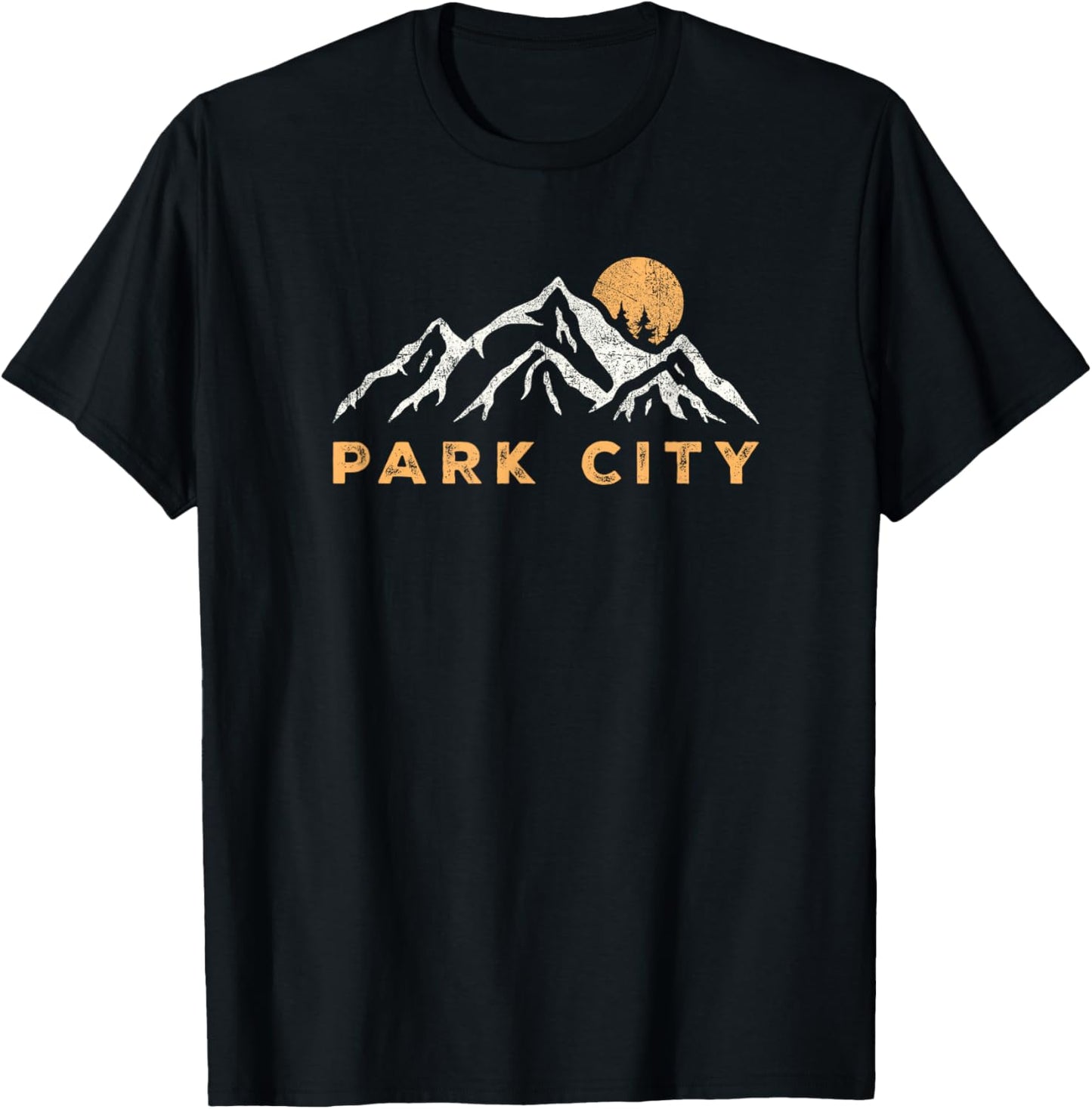 Park City Utah Retro Mountain Souvenir Vintage T-Shirt - T-Shirt | Black