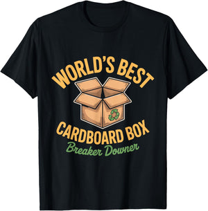 Cardboard Box Breaker. Funny T-Shirt - T-Shirt | Black