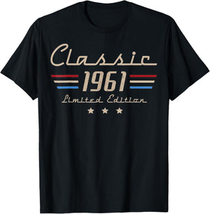 65th Birthday Vintage 1961 Classic Legend 65 Year Old Men T-Shirt - T-Shirt | Black