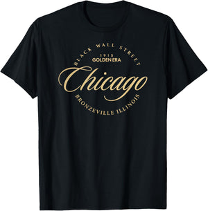 Chicago IL Bronzeville Black Wall Street Historic District T-Shirt - T-Shirt | Black