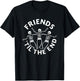 Skeleton Lovers Friends Until The End Funny Scary Halloween T-Shirt - T-Shirt | Black