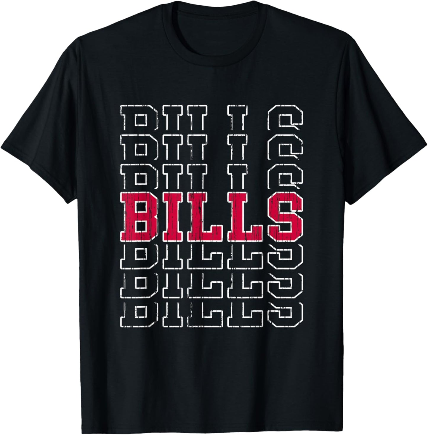 Bills Vintage Gift Women Boys Girls Kids T-Shirt - T-Shirt | Black