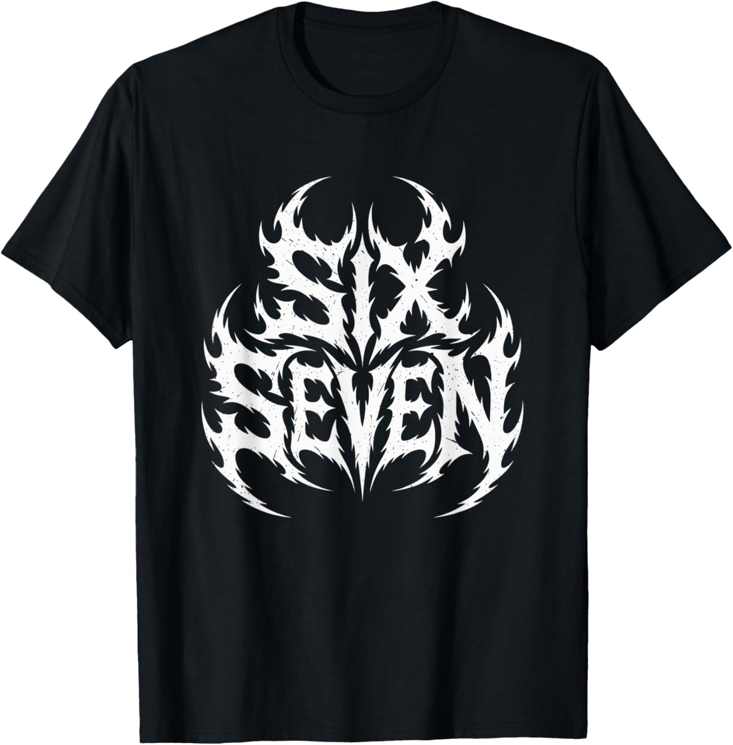 67 Six Seven Heavy Metal Death Metal Metalhead Brainrot T-Shirt - T-Shirt | Black