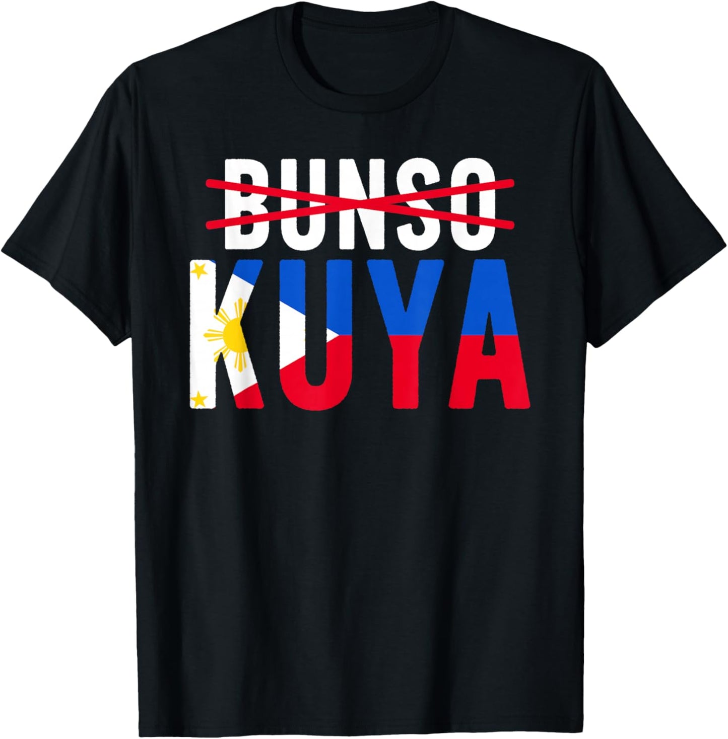 Kuya Filipino Older Brother Promoted to Kuya T-Shirt - T-Shirt | Black