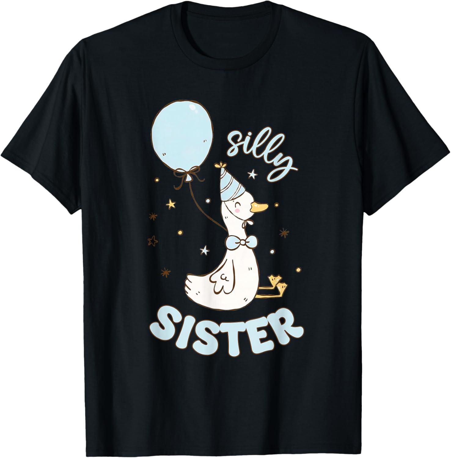 Silly Sister Silly Goose 1st Birthday Boy Family Matching T-Shirt - T-Shirt | Black