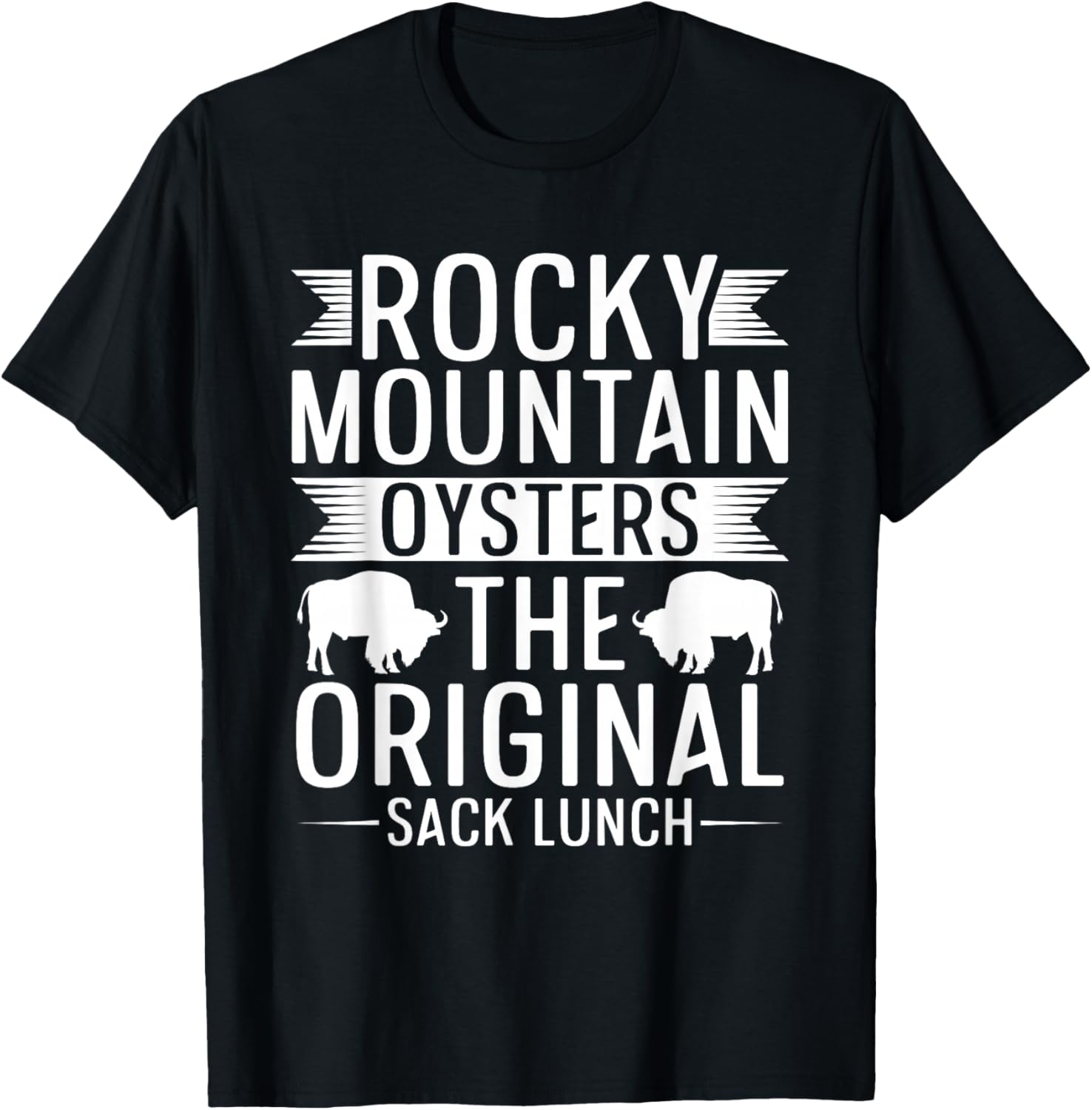 Rocky Mountain Oysters - Sack Lunch T-Shirt - T-Shirt | Black
