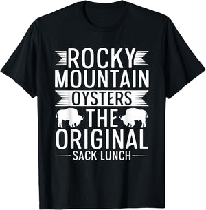 Rocky Mountain Oysters - Sack Lunch T-Shirt - T-Shirt | Black