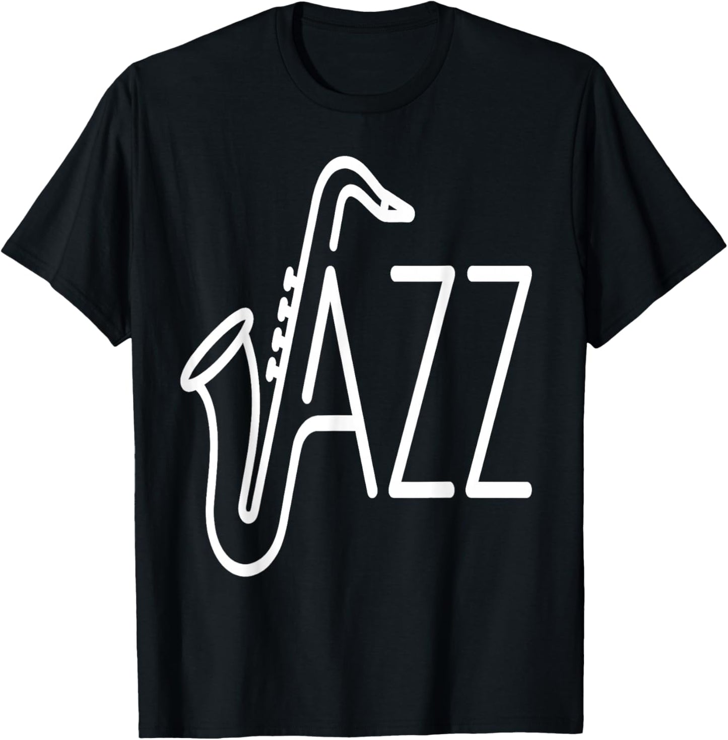 Funny Jazz Cats Saxophone Band T-Shirt - T-Shirt | Black