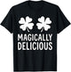 St.Patrick's Day Shamrock Boobs Magically Delicious Irish T-Shirt - T-Shirt | Black
