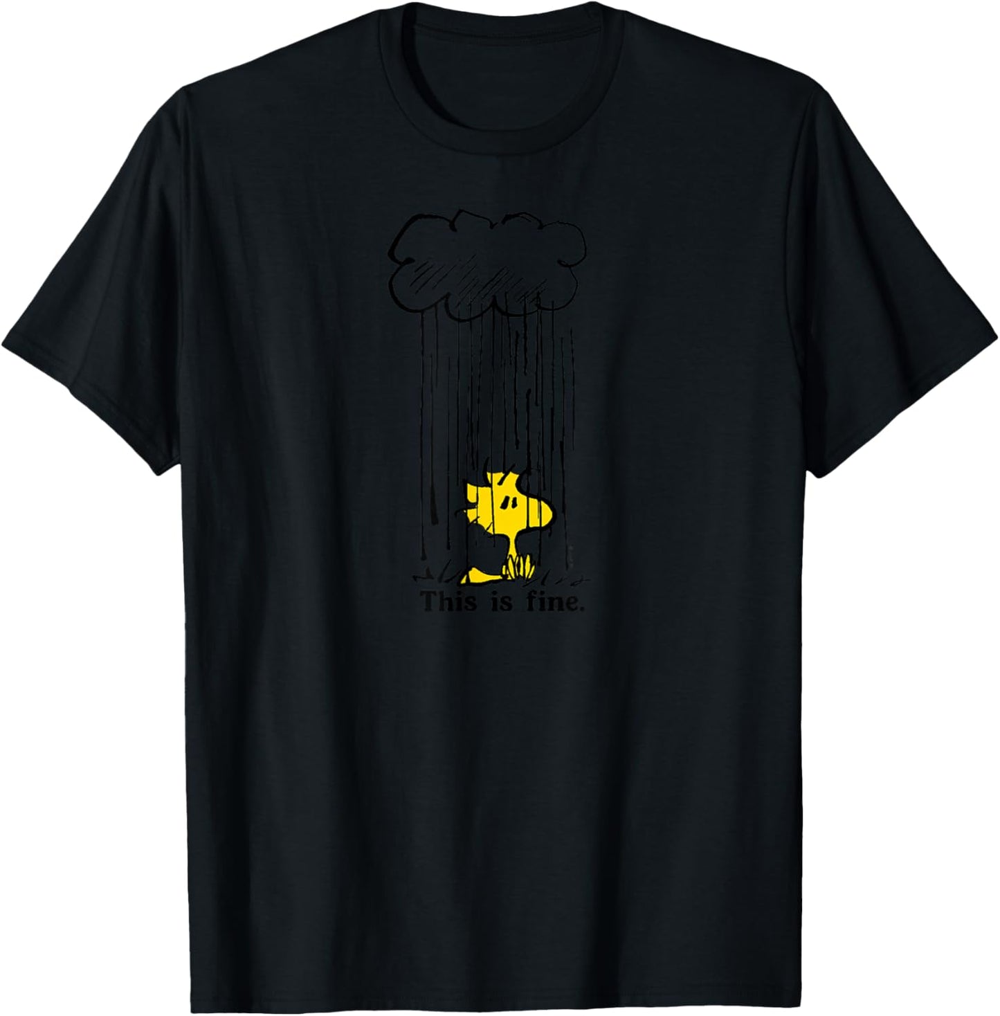 Woodstock This is Fine T-Shirt - T-Shirt | Black