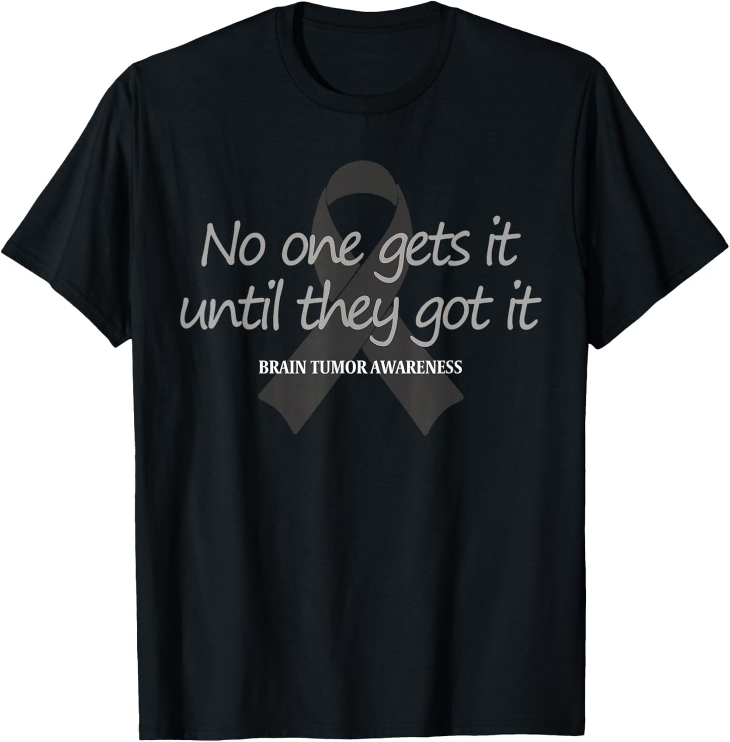 Brain Tumor Warrior Funny Brain Cancer Awareness T-Shirt - T-Shirt | Black
