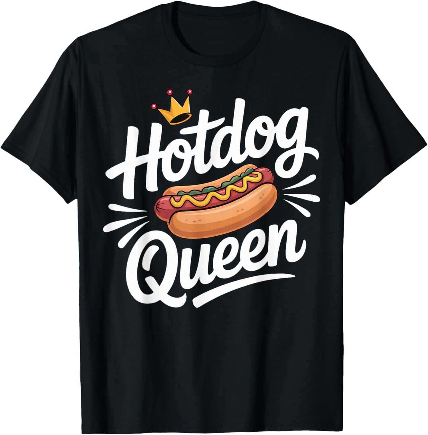 Hotdog Queen T-Shirt - T-Shirt | Black