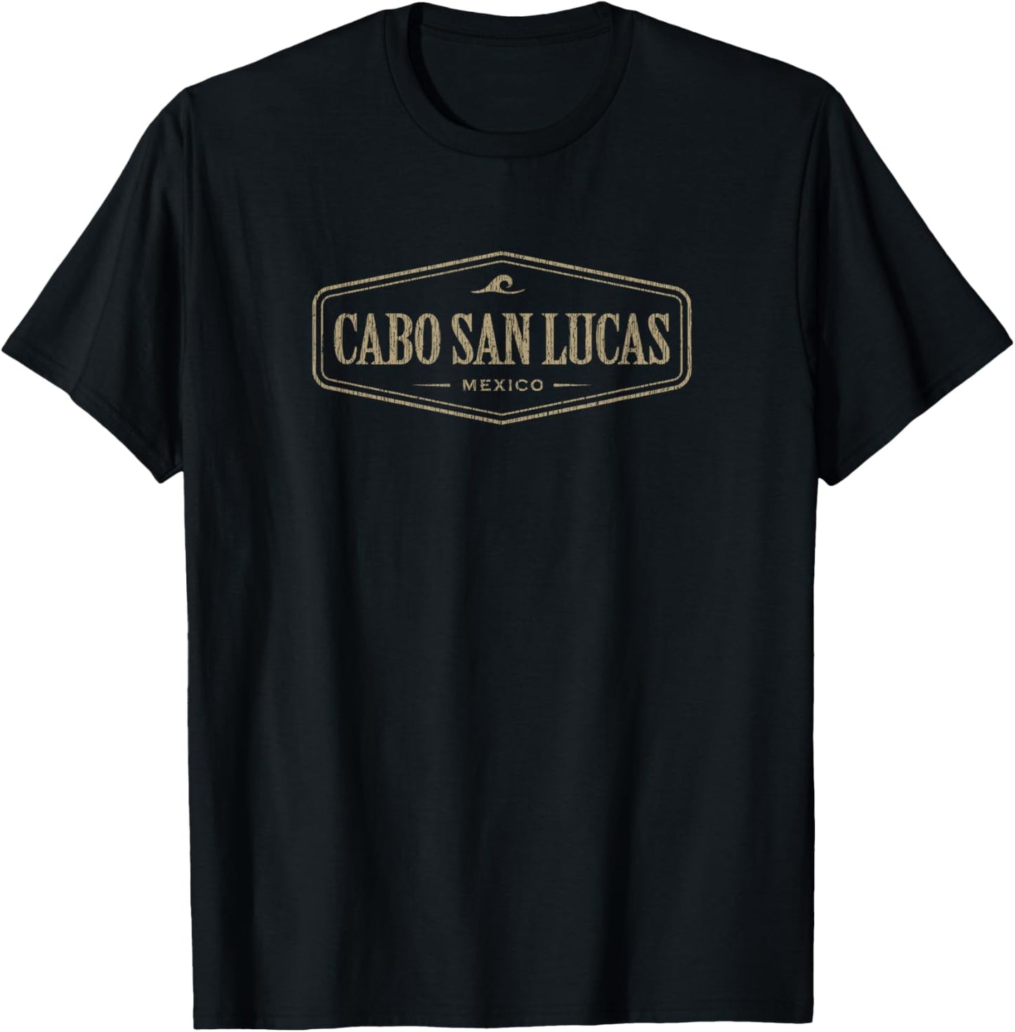Cabo San Lucas Mexico Retro Badge Souvenir T-Shirt - T-Shirt | Black