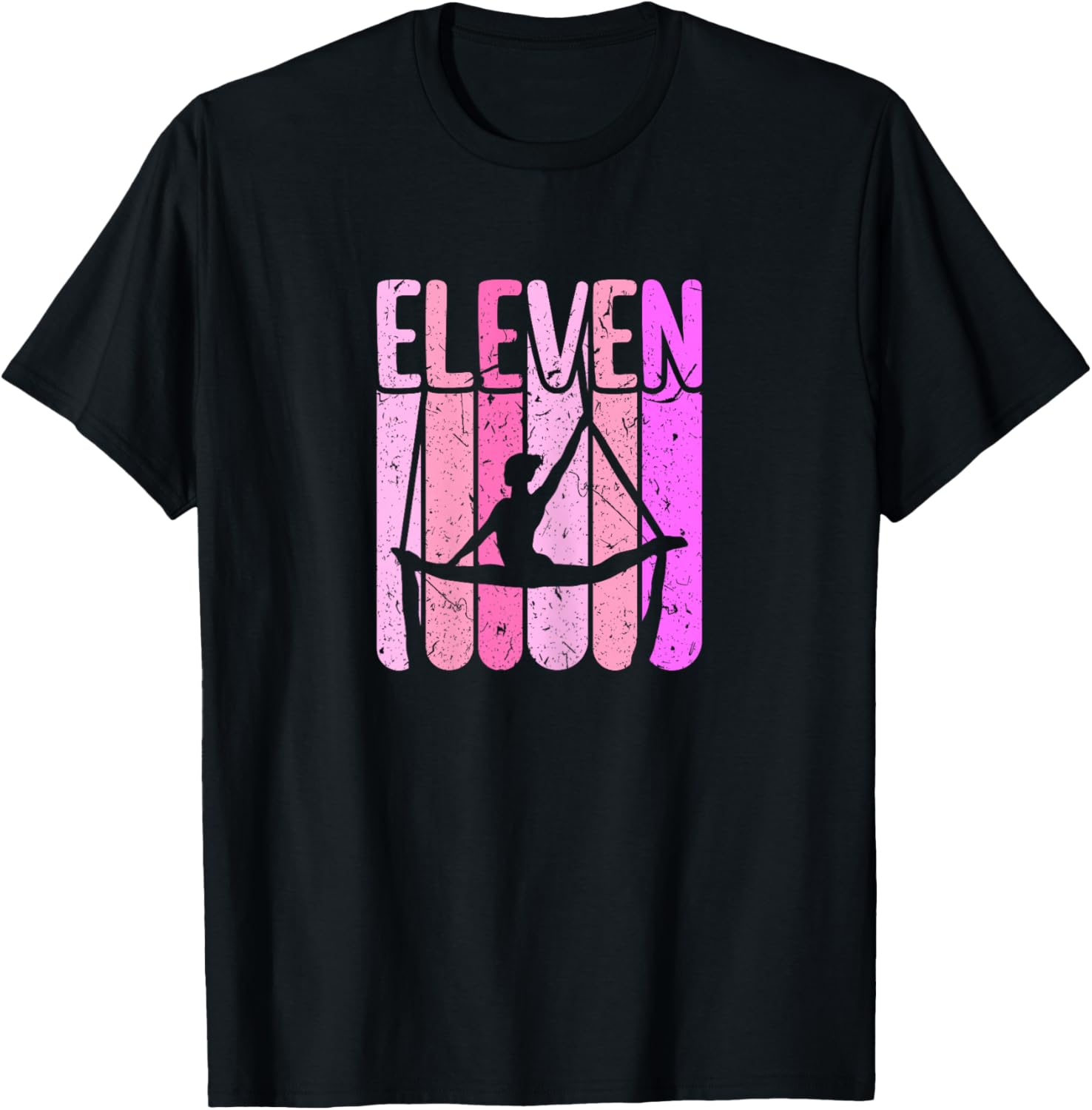 Aerialist 11th Birthday Aerial Silk Yoga T-Shirt - T-Shirt | Black