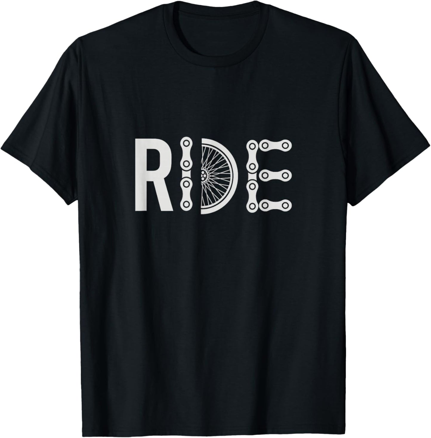 Cycling Bicycle Biker Men Women Kids Biking T-Shirt - T-Shirt | Black