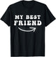 My Best Friend Arrow Pointing Right Funny Matching BFFs T-Shirt - T-Shirt | Black