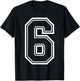 Couple Number 6 7 Meme Saying Six Seven T-Shirt - T-Shirt | Black