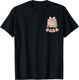 Dada Book First Chapter Birthday Family Matching Party T-Shirt - T-Shirt | Black