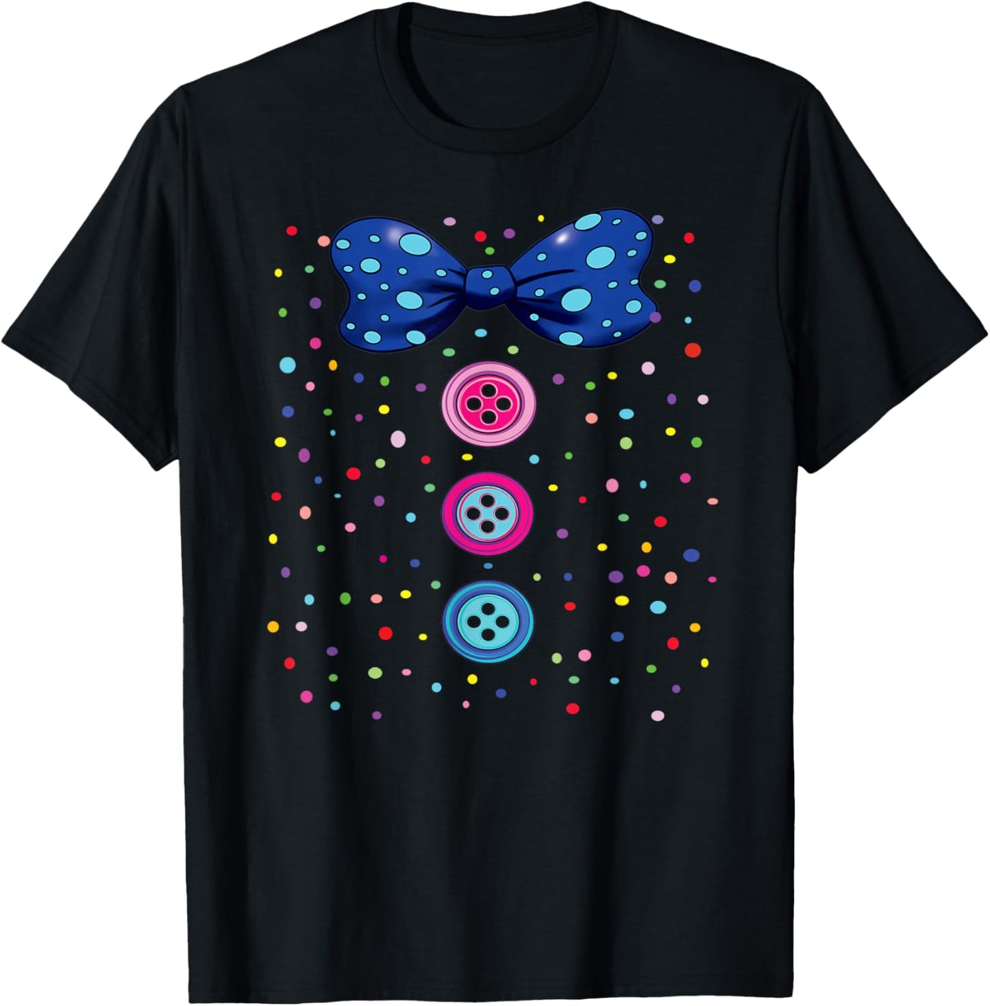 Funny Clown Costumes for Children Carnival Costume T-Shirt - T-Shirt | Black