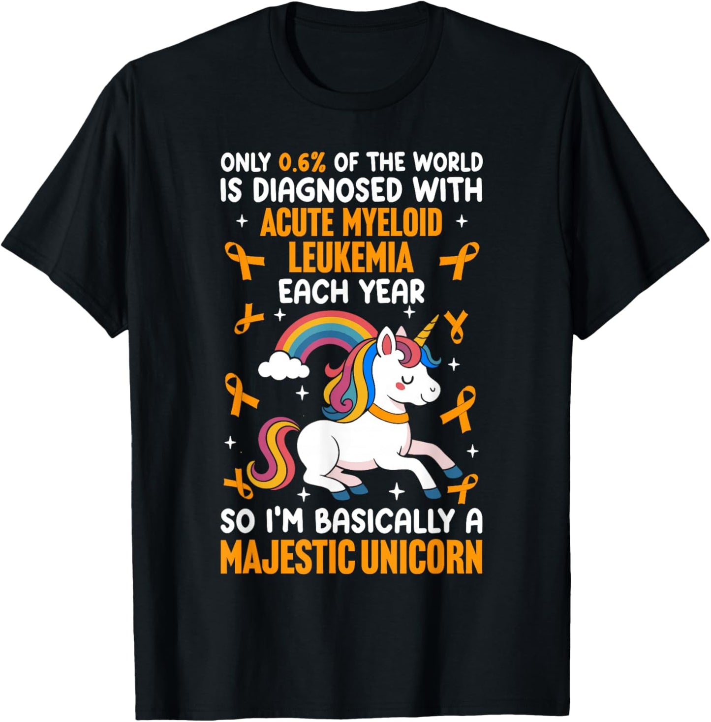 Acute myeloid Leukemia Warrior T-Shirt - T-Shirt | Black