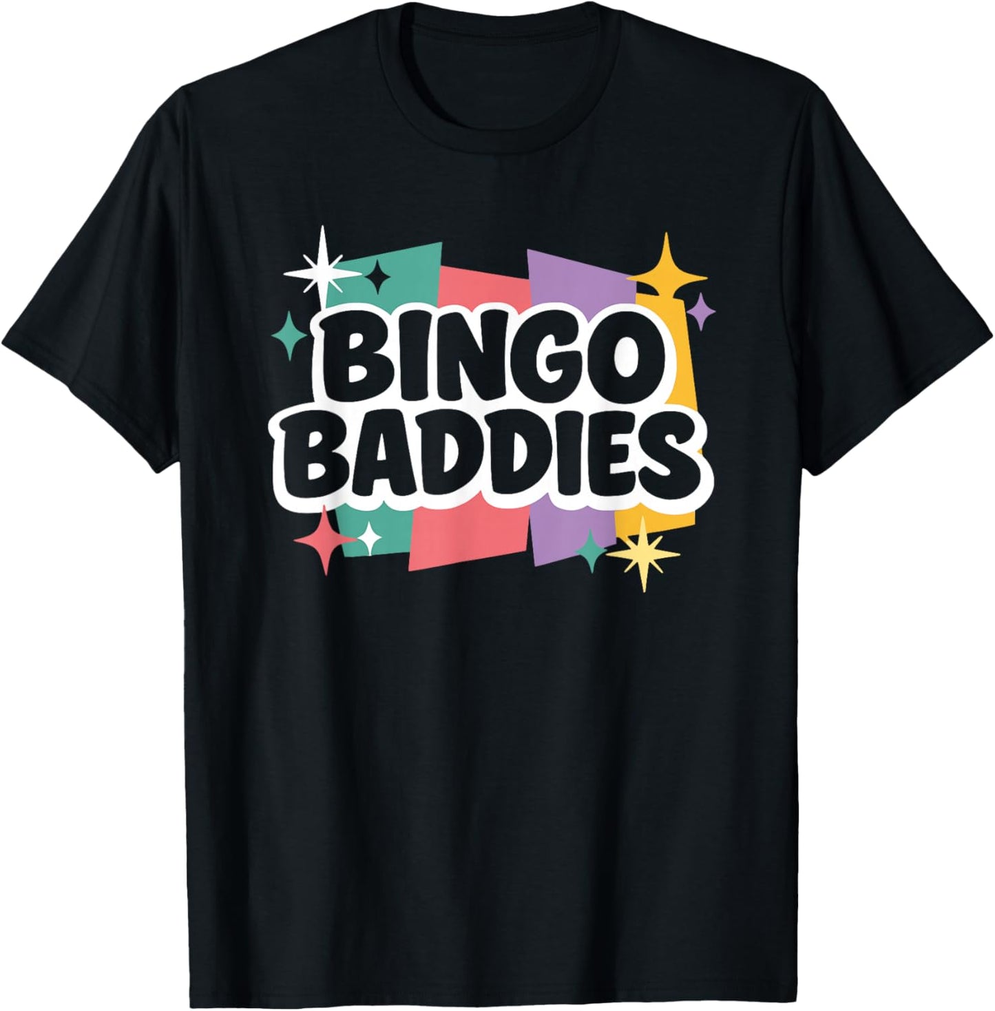 Retro Bingo Baddies T-Shirt - T-Shirt | Black