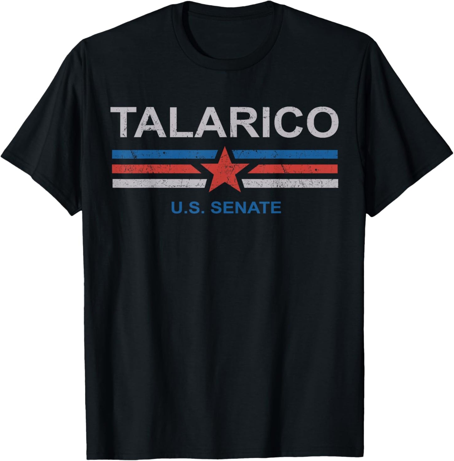 James Talarico for U.S. Senate from Texas 2026 Retro US Flag T-Shirt - T-Shirt | Black