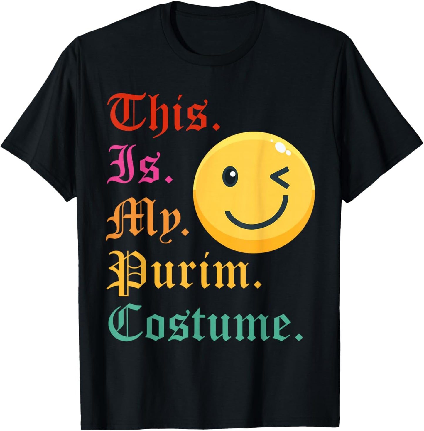 This is My Purim Costume Funny Jewish T-Shirt - T-Shirt | Black