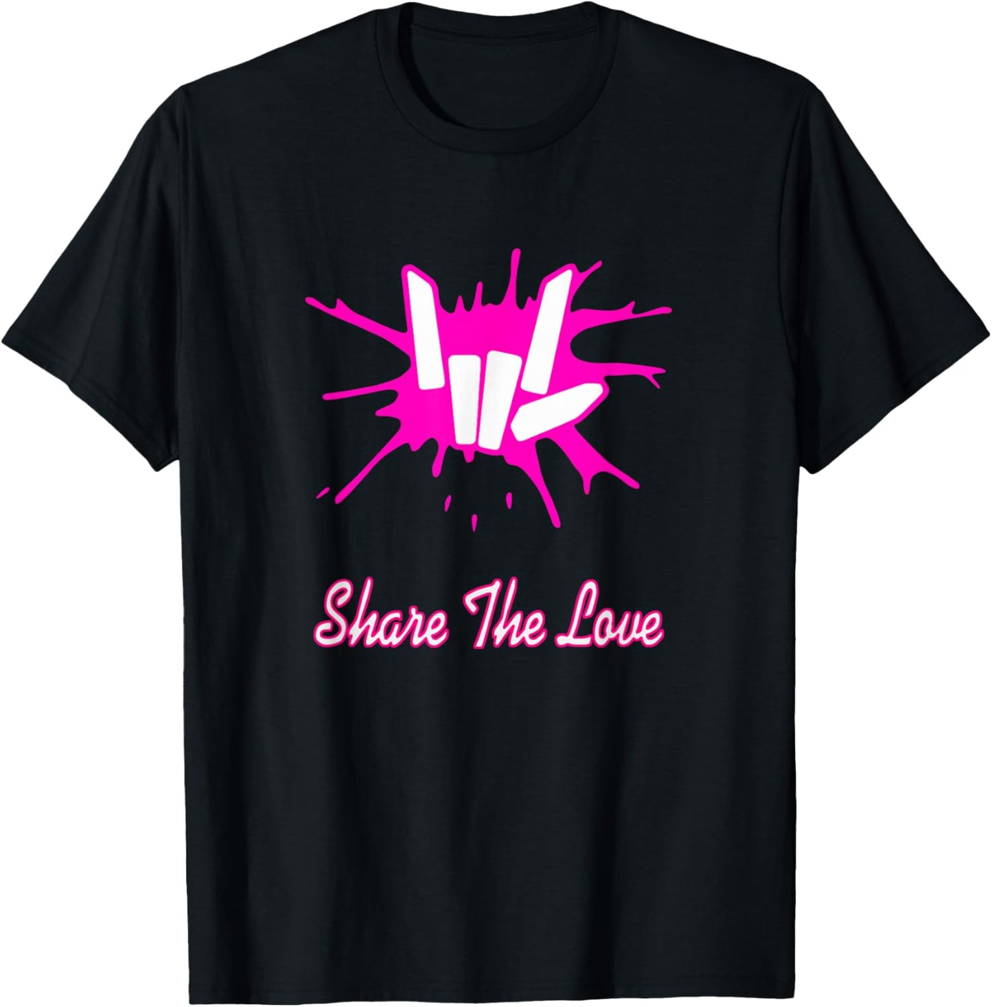 Sharer Share The Love Birthday Gifts for Kids and Youth T-Shirt - T-Shirt | Black