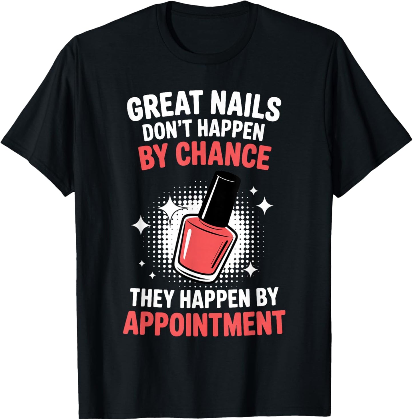 Cool Nail Tech Art Girl Manicurist Nail Technician T-Shirt - T-Shirt | Black