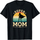 Super Mom Superhero Mom Mother's Day Design T-Shirt - T-Shirt | Black