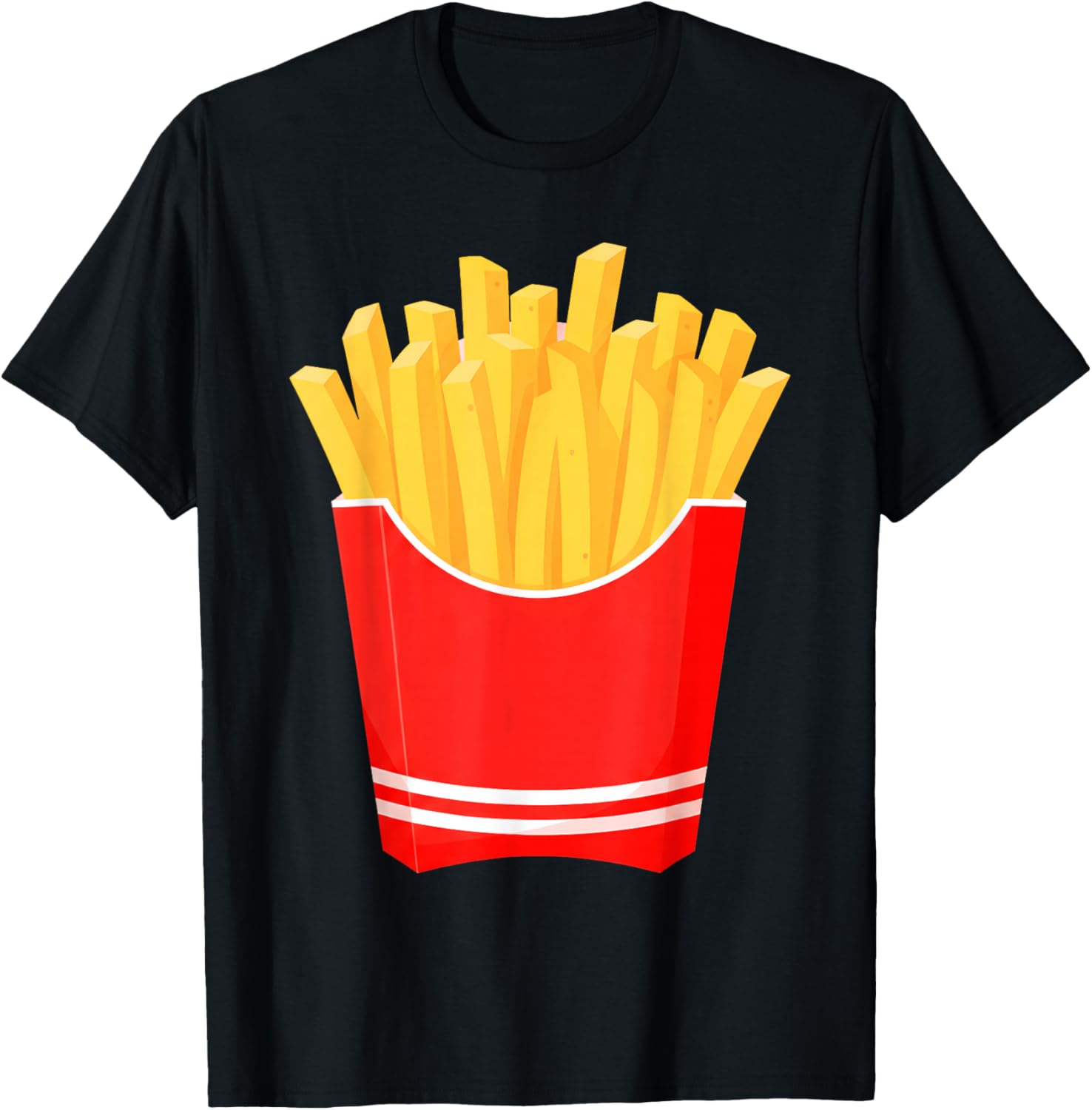 Funny French Fries Fast Food French Fry Halloween Costume T-Shirt - T-Shirt | Black