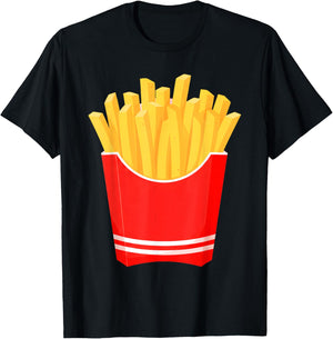 Funny French Fries Fast Food French Fry Halloween Costume T-Shirt - T-Shirt | Black