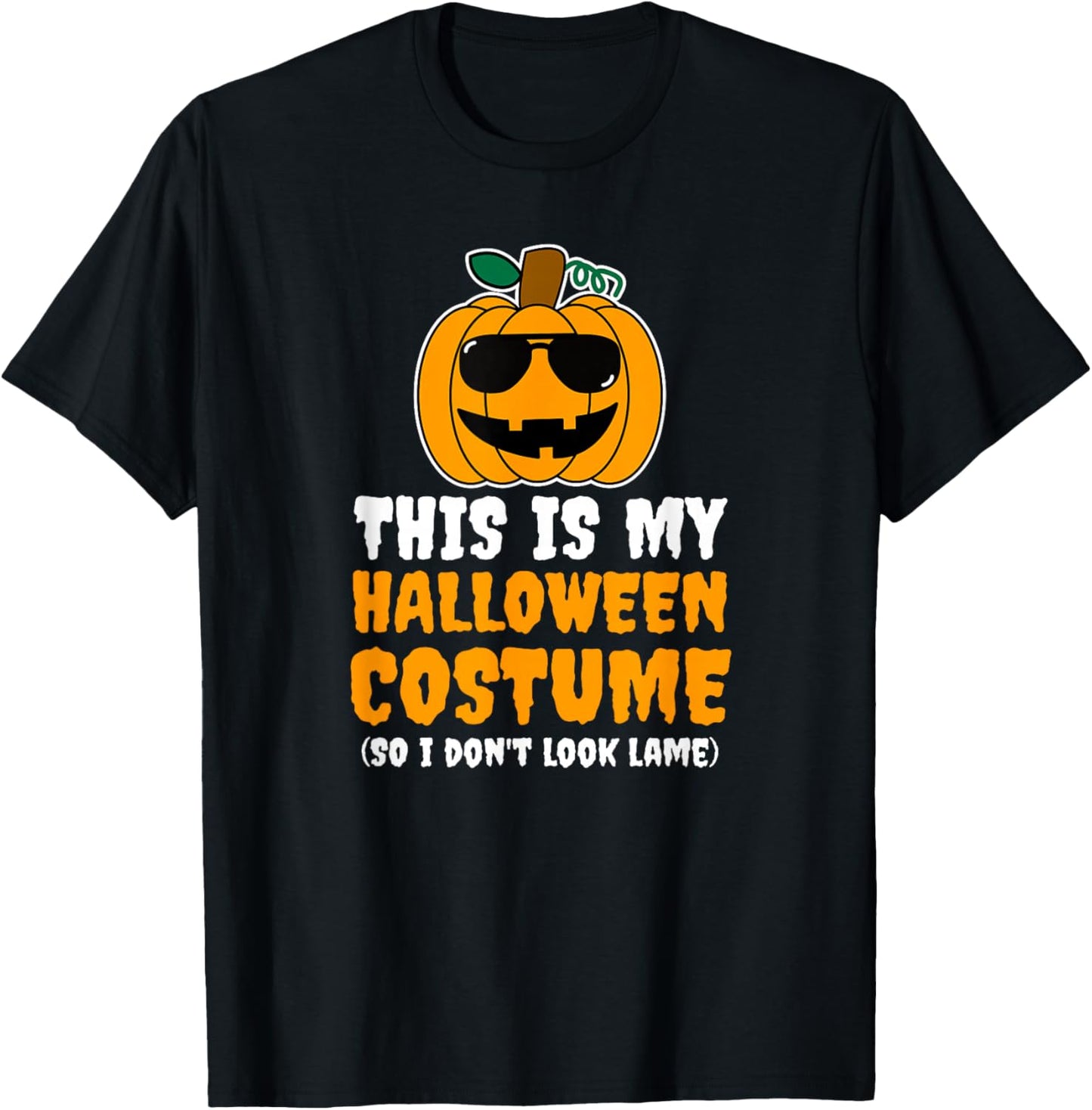 This is My Halloween Costume Matching Couple Pumpkin Graphic T-Shirt - T-Shirt | Black