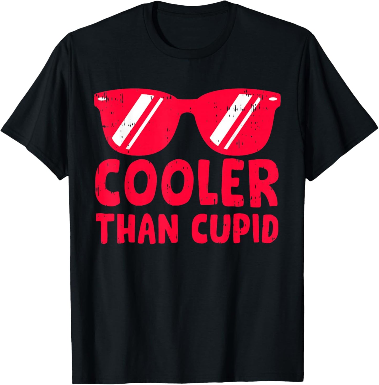 Cute Cooler Than Cupid Valentines Day for Teen Boys Girl Kid T-Shirt - T-Shirt | Black