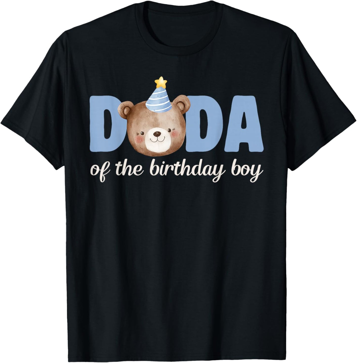 Dada Teddy Bear 1st Birthday Boy Party Family Matching T-Shirt - T-Shirt | Black