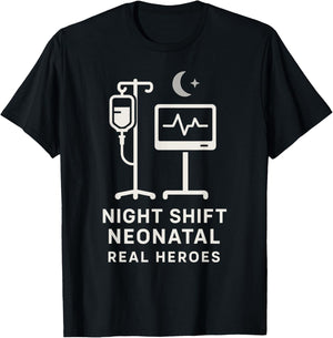 NICU Nurse Humor Neonatal ICU Dark Sarcastic Coffee Gift T-Shirt - T-Shirt | Black