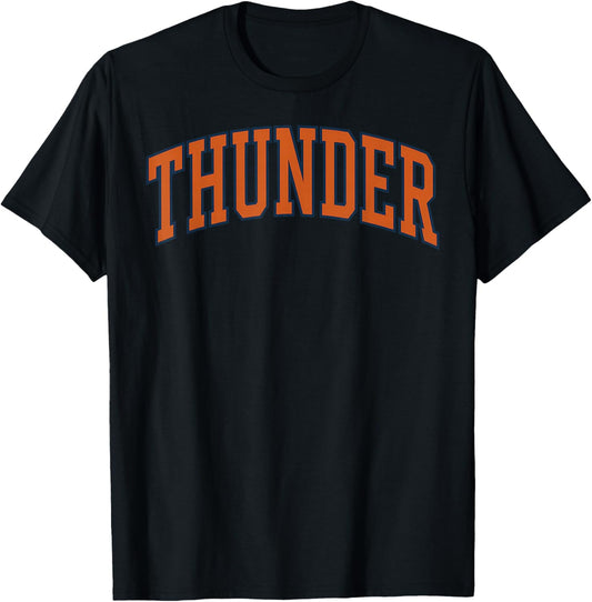 Thunder Vintage Design Men Women Kids T-Shirt - T-Shirt | Black