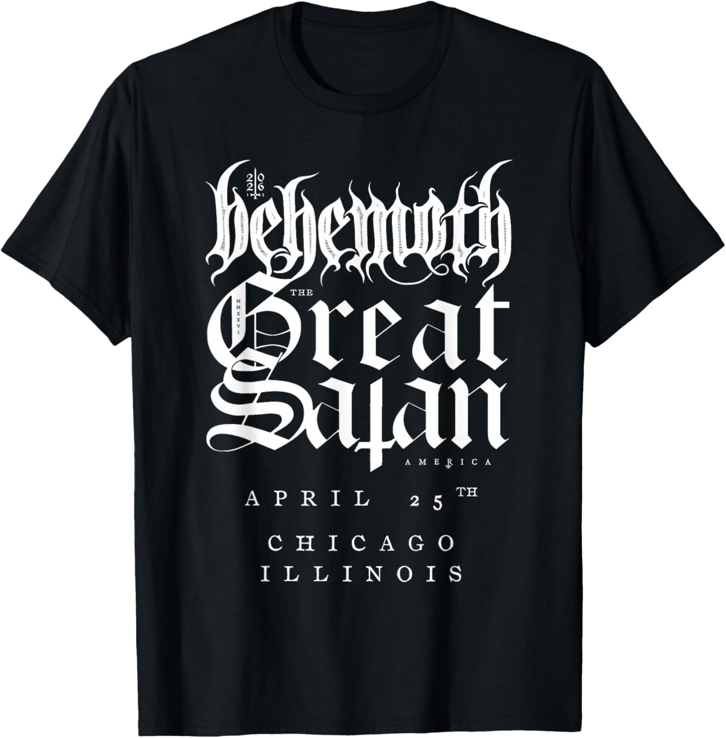 Behemoth The Godless IV Tour Chicago T-Shirt - T-Shirt | Black