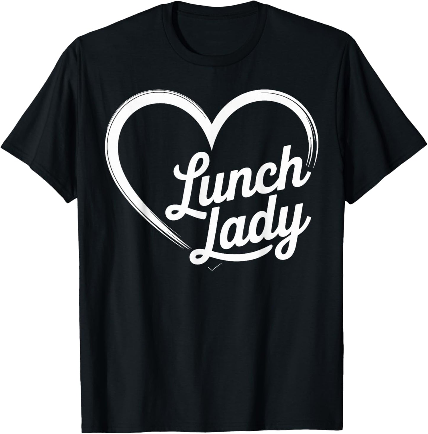 Lunch Lady Heart T-Shirt - T-Shirt | Black