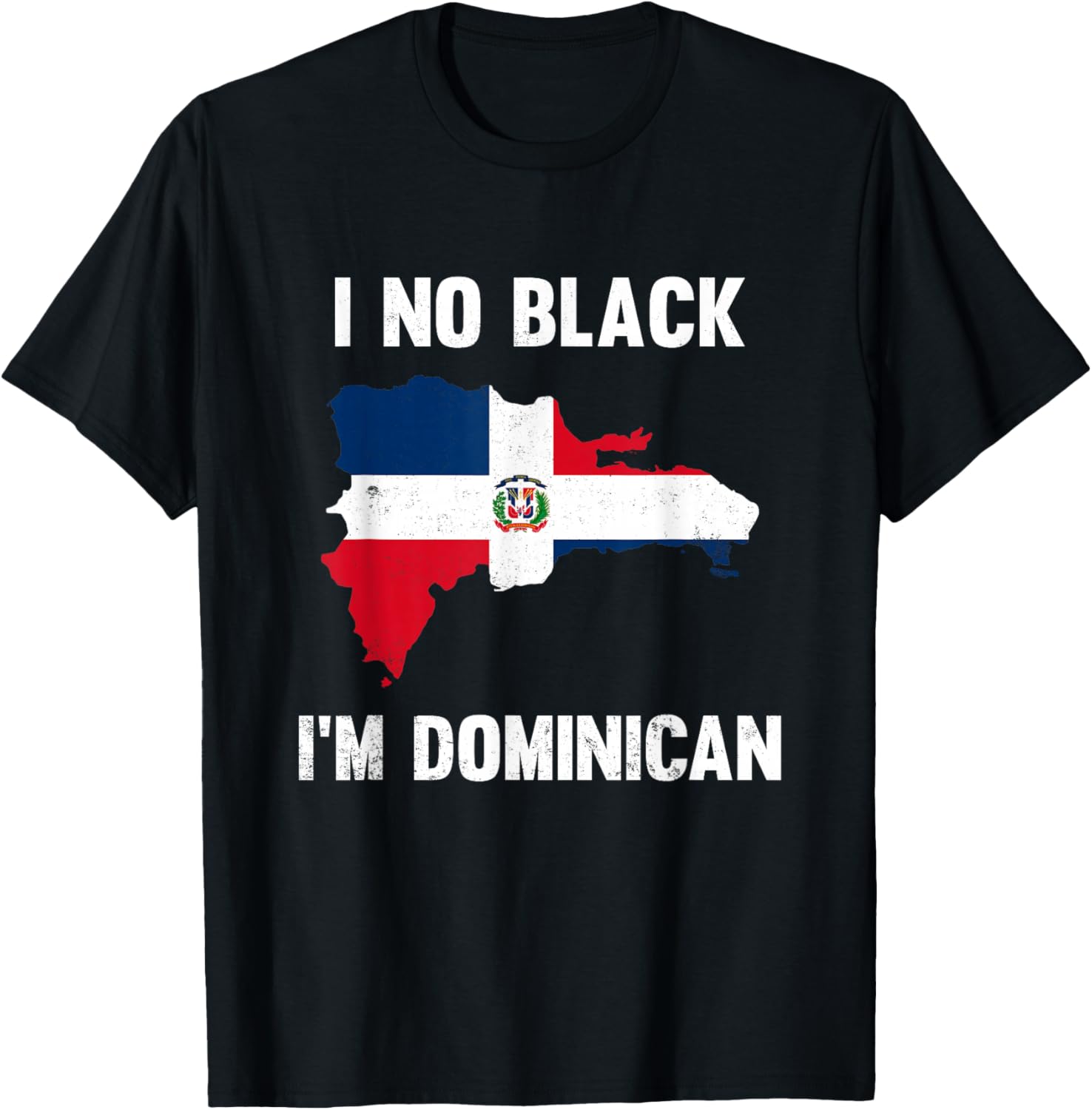 Vintage I No Black I'm Dominican T-Shirt - T-Shirt | Black