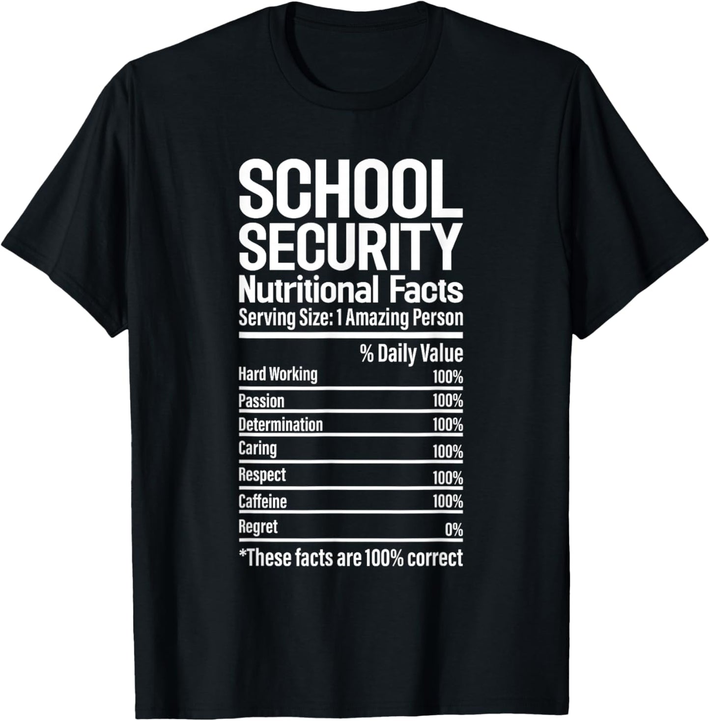 Funny School Security Officer Security Guard T-Shirt - T-Shirt | Black